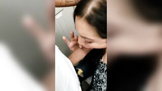 Sucking Raw Dick at a Party in the Bathroom Blowjob Instagram Thot