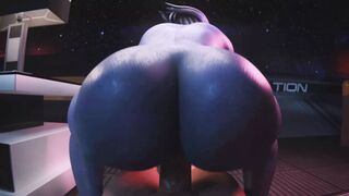 Liara T'soni Reverse Cowgirl (Animation With Sound)