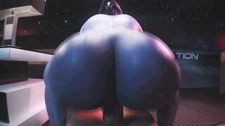 Liara T'soni Reverse Cowgirl (Animation With Sound)