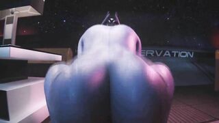 Liara T'soni Reverse Cowgirl (Animation With Sound)