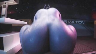 Liara T'soni Reverse Cowgirl (Animation With Sound)