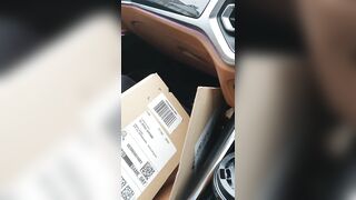 Hot Step Mom fucked for a repaired wheel. sex in car with step son