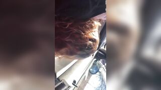 Getting head in car in public