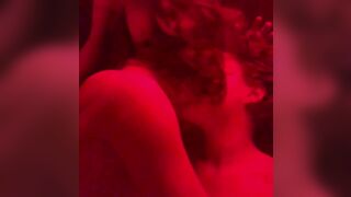 Hardcore lesbian sex in red light