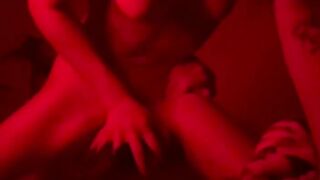 Hardcore lesbian sex in red light