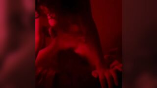 Hardcore lesbian sex in red light