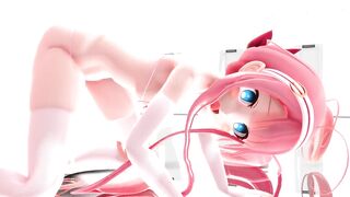 【SEX TOY-MMD】Efu-chan in erotic swimsuit dances back and forth【R-18】