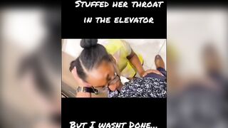 Stranger Talks 18 Year Old With Pigtails into Elevator Blowjob While Away From Parents At Comic-Con