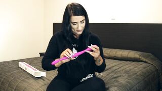 New Zealand Pornstar Koby Wilde Unboxes Sex Toy