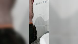 Morning Boner wank in my bathroom