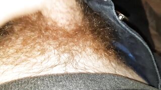 Teasing my very hairy body