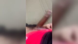 Massive black dick that moves on its own watch NSFW