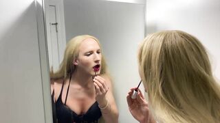 Sexy Blonde Drag Transformation