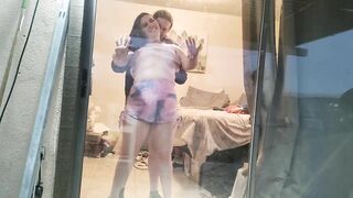 Getting my ASS DESTROYED for My Neighbors to SEE - Chubby Girl Anal Fuck BBW Couple Sex- Alessalovex