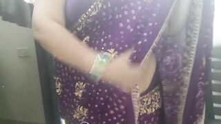 Desi kinky hot & horny hot wife getting naughty in her bedroom