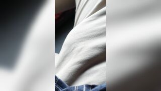 Hard cock on the bus