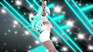 【MMD R-18 SEX DANCE】MELISSA (MIKU) Follow The Leader Hard sex sweet hot ass [CREDIT BY] Shark100