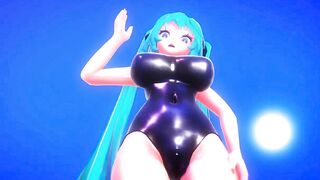 Imbapovi - Miku Uses Huge Water Breasts for a Good Cause