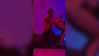 Indian rave girl enjoying neon party sex ????????