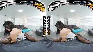 VIRTUAL PORN - Busty Brunette Sadie Pop Servicing Your BBC In Virtual Reality #POV