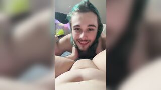 cute emo boy eats my little pussy