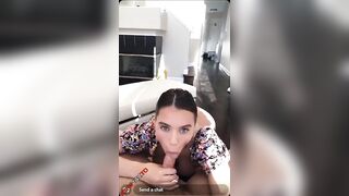 Lana Rhoades blowjob sex snapchat