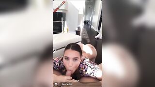 Lana Rhoades blowjob sex snapchat