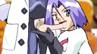 New Professor Turo in Pokémon Violet Gets Sloppy Blowjob By James From Team Rocket