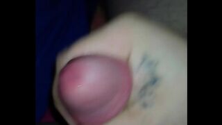 White cock quick cum shot