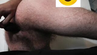 Vibrator Play Short | Hairy BWC, Hairy Ass and Balls