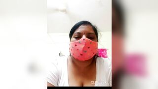 Desi Indian Divya aunty on webcam video