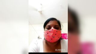 Desi Indian Divya aunty on webcam video