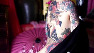 Inked Japanese Dominatrix Youko