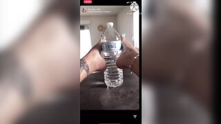 Mariefrenchfeetgirl Boomerang Instagram Footjob Water Bottle/glass Bottle (loop)