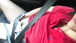 my gay friend dares me to touch myself in the car