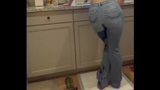 Washing dishes while DESPERATE ends in WETTING jeans