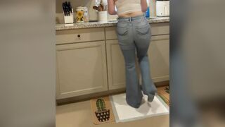 Washing dishes while DESPERATE ends in WETTING jeans