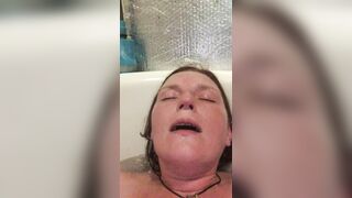 Mistress Wriggler having the most insane orgasm in the bath