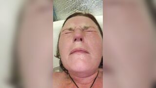 Mistress Wriggler having the most insane orgasm in the bath