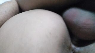 my cuckold hubby with his small wiener tries to go deep as he bbc friend fucks me