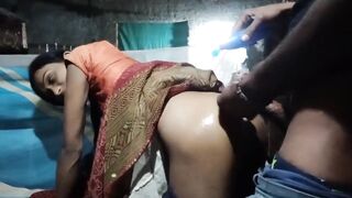 Hot bhabhi fuking hard in big ass alone in home oiled fuking in big cock