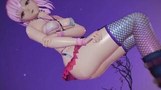 MMD R18 4k UHD Bondage Bikini Misaka Rose - Vibrations - 1068