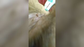 OnlyFan Tipped me to Fuck My Hairy Pussy Gspot LIVE Made in China HAIR BRUSH so I made a Video Too