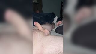 Tinder hookup sucking my cock while husbands at work