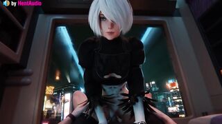 2B Vaginal Cowgirl (Nier Automata 3d animation with sound)