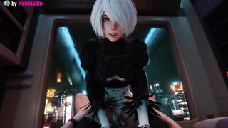 2B Vaginal Cowgirl (Nier Automata 3d animation with sound)