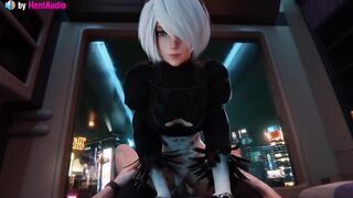 2B Vaginal Cowgirl (Nier Automata 3d animation with sound)