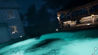 House Party Video Game Masturbating in the Hottub