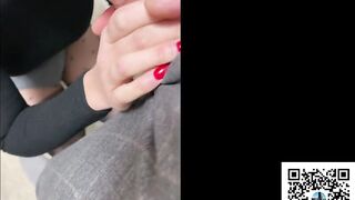 Risky Public Sex in Furniture Shop - Blowjob and Cum in Mouth !