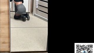 Risky Public Sex in Furniture Shop - Blowjob and Cum in Mouth !